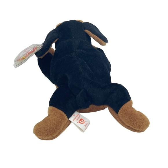 Ty Beanie Baby 1996  Doby the Doberman PVC Pellets & Sealed Teenie Beanie Set - Picture 3 of 12